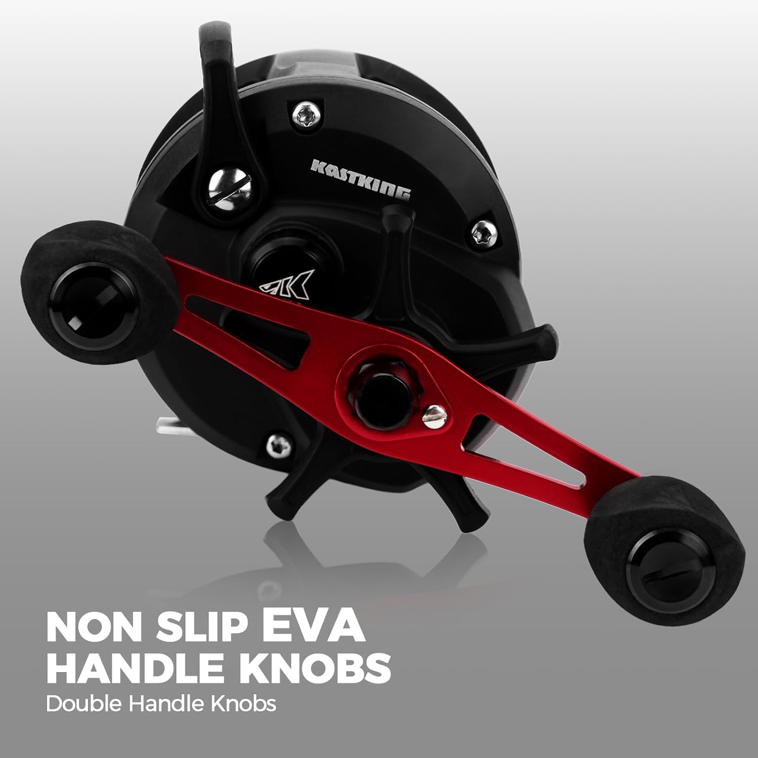 KastKing ReKon Round Baitcasting Fishing Reel, Saltwater Inshore Surf Trolling Reel, Up to 30LBS Powerful Max Drag, Conventional Reel for Catfish, Musky, Bass, Durable Graphite Frame for Saltwater - Image 6